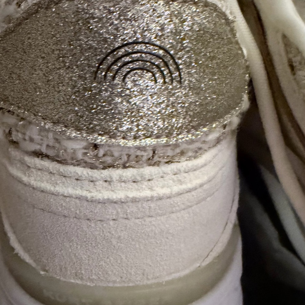 Kurt Geiger White and Gold Sneakers - Picture 8 of 11